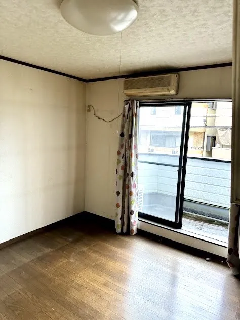 開いたベランダ